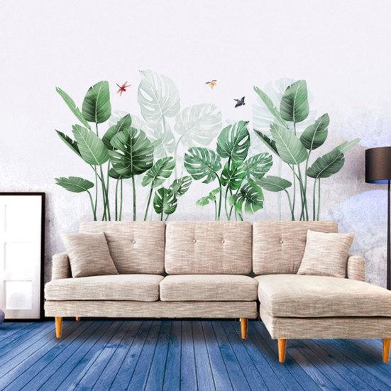 Autocolant detașabil cu frunze de banană în formă de cactus Decal mural Mural Decor camera de zi