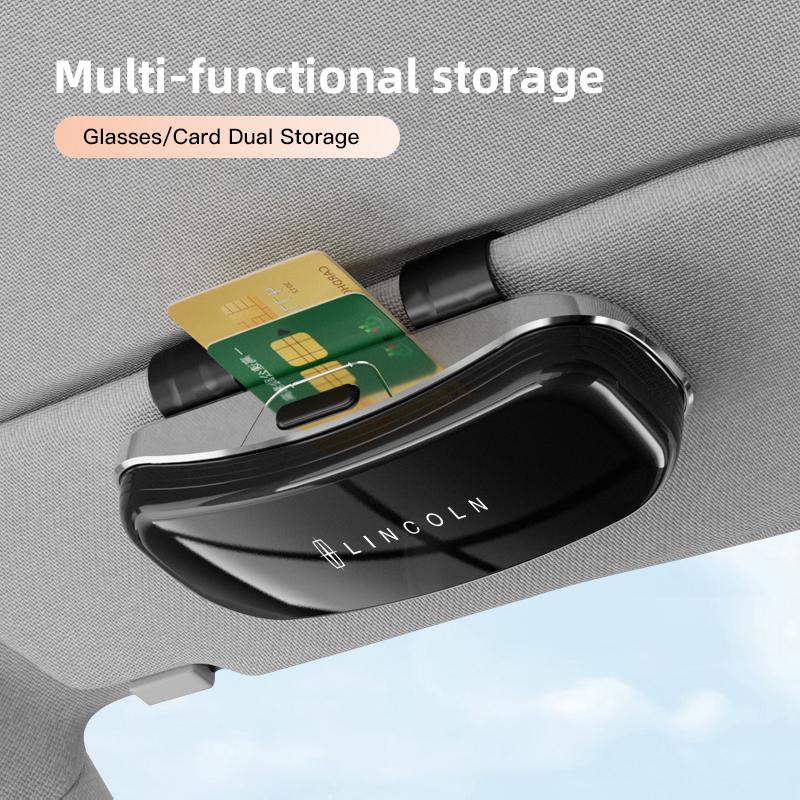 Car Visor Glasses Box Auto Sunglasses Card Storage Box For Volvo S60 C30 XC60 V50 V70 S90 XC40 S80 T6 V90 EX30 EX90 EM90 C40 S40