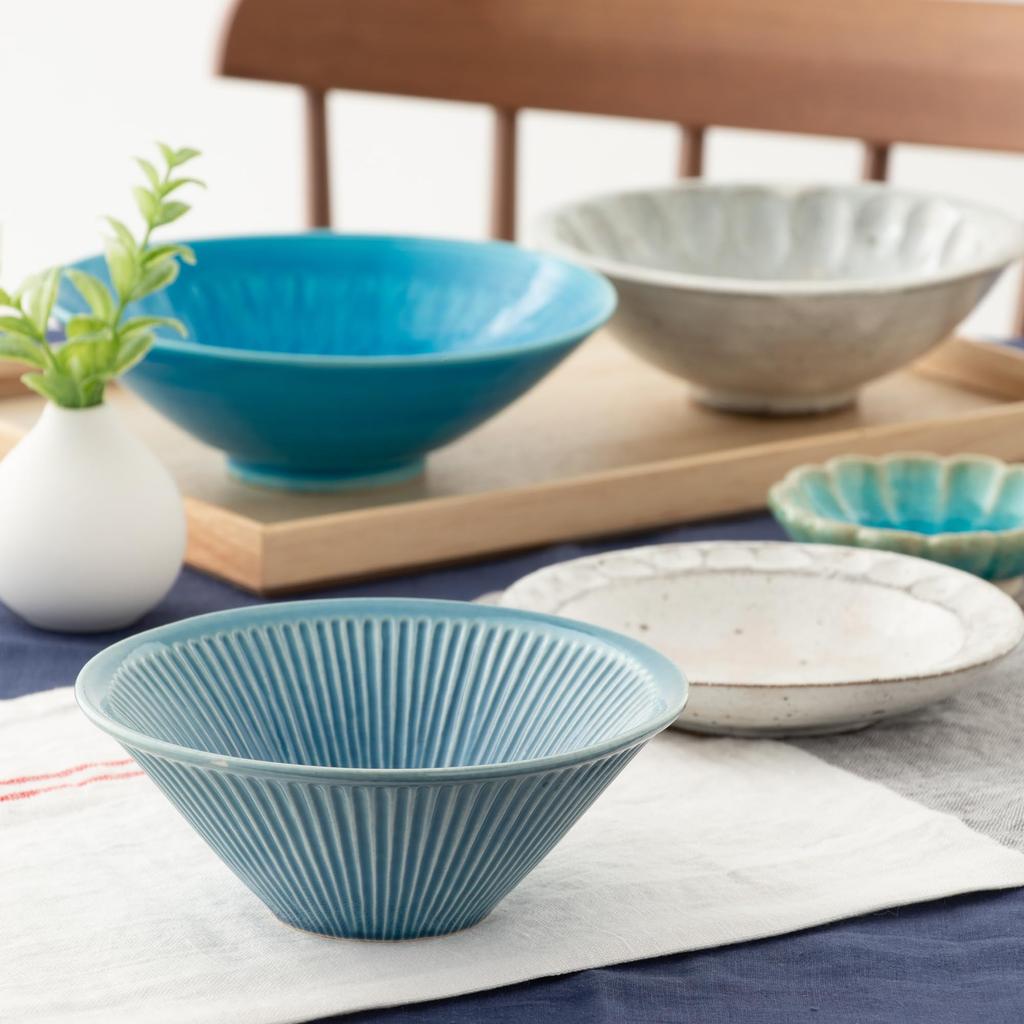 TOKI1919 MINOYAKI Turkish Glazed Traditional Shinogi Small Mino 14 x Suitable for Japanese Ryokan Ryokan and Restaurant Microwave and Dishwasher Made