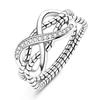 copper Double Heart Ring Bow Starfish Crown Bow Moon Rings Ideal For Women Fine Jewellery Wedding Party Valentines Day Gift