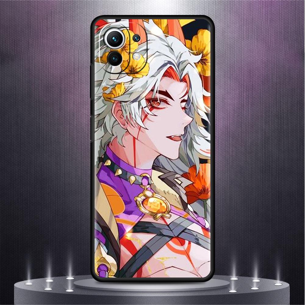Case For Xiaomi Mi Poco X3 X4 NFC M3 Mi 11 11T 10 T 9T 12 9 10T Lite Silicone Back Phone Cover Genshin Impact Raiden Shogun Baal