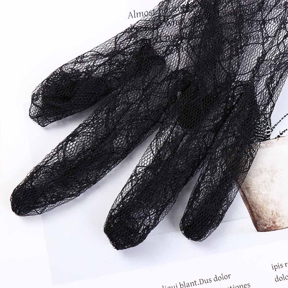 Dress Accessories Dinner Dress Banquet Short Wedding Thin Mittens Lace Gloves Bridal Mesh Gloves