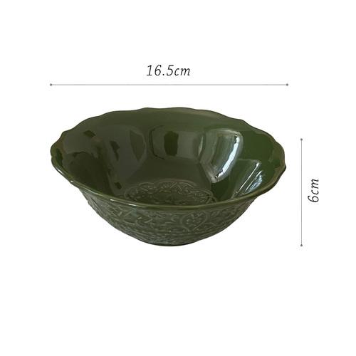 

Французский стиль Классический зеленый ретро стиль кружевная керамическая тарелка керамическая миска прямоугольная тарелка мода красивая