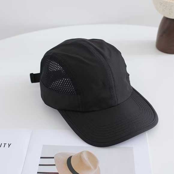 Men Summer Thin Quick Dry Baseball Cap Breathable Light Outdoor Casual Peaked Cap UV Protection Sun Round Top Hiking Travel Caps