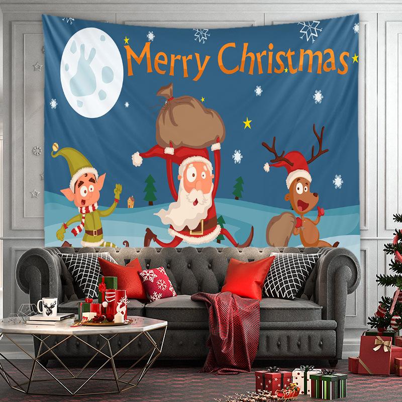 

Гобелен Рождественской серии фон подвесная ткань Рождественский чулок камин вечеринка гостиная спальня гобелен 100x75cm