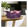 Furoshiki Reversible Stylish Large Size Wrapping Cloth, Solid Color, 90cm, Double-sided Dyeing, Four