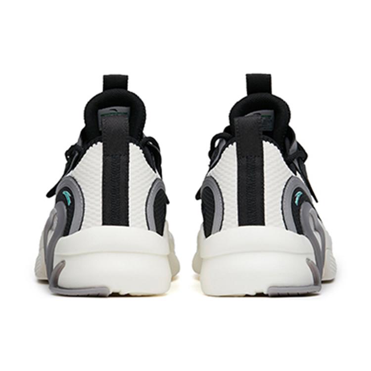 New Anta AT91 Low-Top Skateboard Shoes Men's Black White Gray 112218072-2
