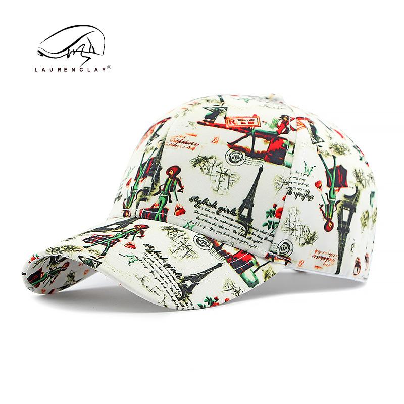 

Spring new hat women s fashion printing sunscreen visor personalized hardtop baseball cap men s cap Adjustable
