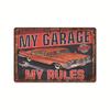 2024 American-Style Industrial Auto Repair Tin Sign - Frameless Decorative Wall Art
