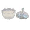 Crystal Glass Jar 400g White Crystal Degaussing Bowl Elegant Exquisite Candy Jewelry Container with