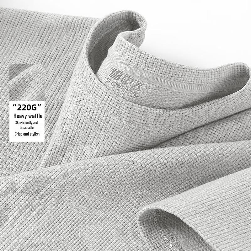 

Men s Waffle Knit 220G Heavyweight Short Sleeve T-Shirt XL