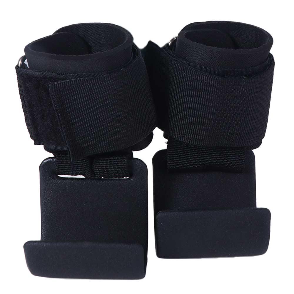 1 PC/Pair Non-Slip Weight Lifting Grip Hook Pull-up Steel Hook Grips Strap  Gym