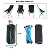 1 Pcs Fishing BBQ Hiking Chair Foldable Outdoor Collapsible Camping Chair Portable Folding for Beach Picnic Seat Folding Chair