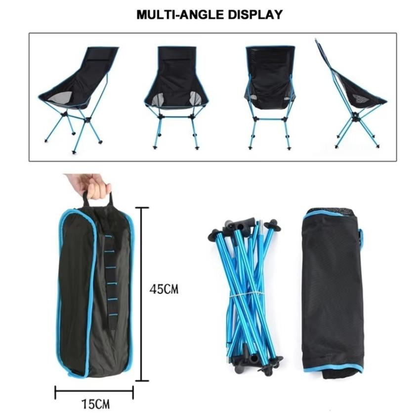 1 Pcs Fishing BBQ Hiking Chair Foldable Outdoor Collapsible Camping Chair Portable Folding for Beach Picnic Seat Folding Chair