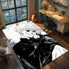 Jujutsu Kaisen Waschbarer Teppich Bodenmatte Rutschfest für Schlafzimmer Gamer Zimmer Bedruckte Teppiche -xia81