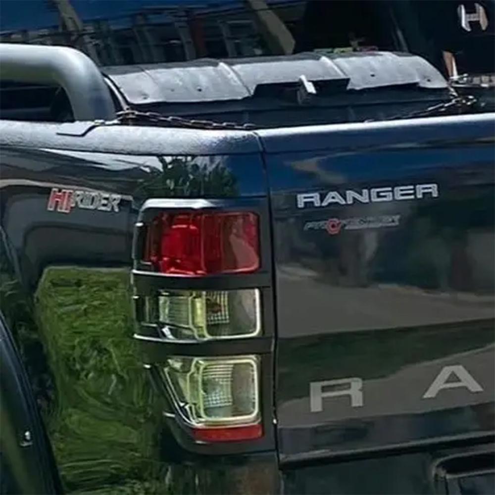 Matte Black Car Styling Tail Light Rear Lamps Cover For Ford Ranger 2012-2020 2025 2025 T6 T7 T8 XTL XL XLS Wildtrak Accessories