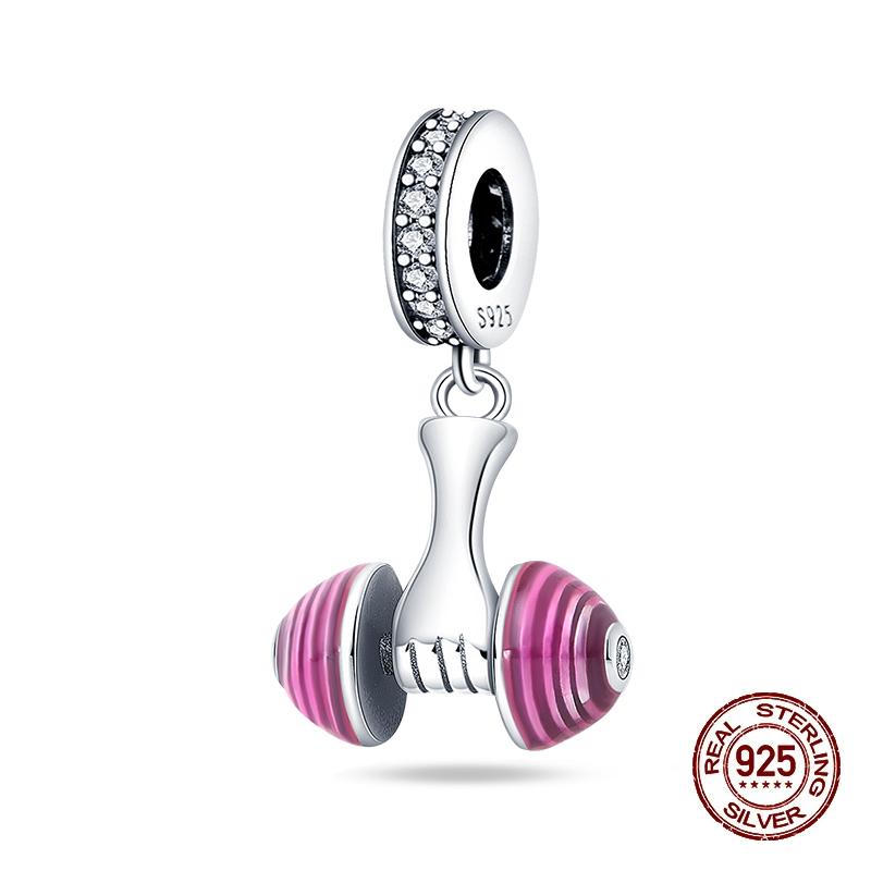 Copper Color Basketball Football Badminton Sports Series Charms Beads Fit Pandach Original Bracelets Diy Jewelry Gifts