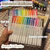 5/15/25 Colors Double Headed Highlighter Pen Set Fluorescent Drawing Markers Highlighters Pens Art Cute Colored Pen