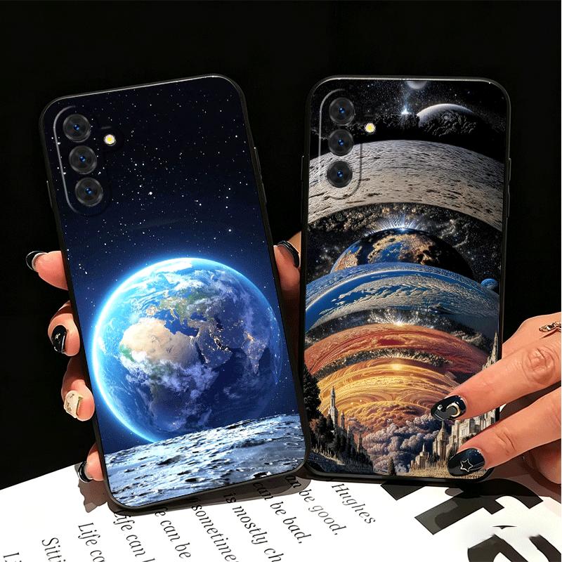 Earth Stars Space Universe Soft Phone Case for Samsung A17 A37 A57 A16 A26 A36 A56 A15 A25 A35 A55 A14 A24 A34 A54 A13 A23 A33 A