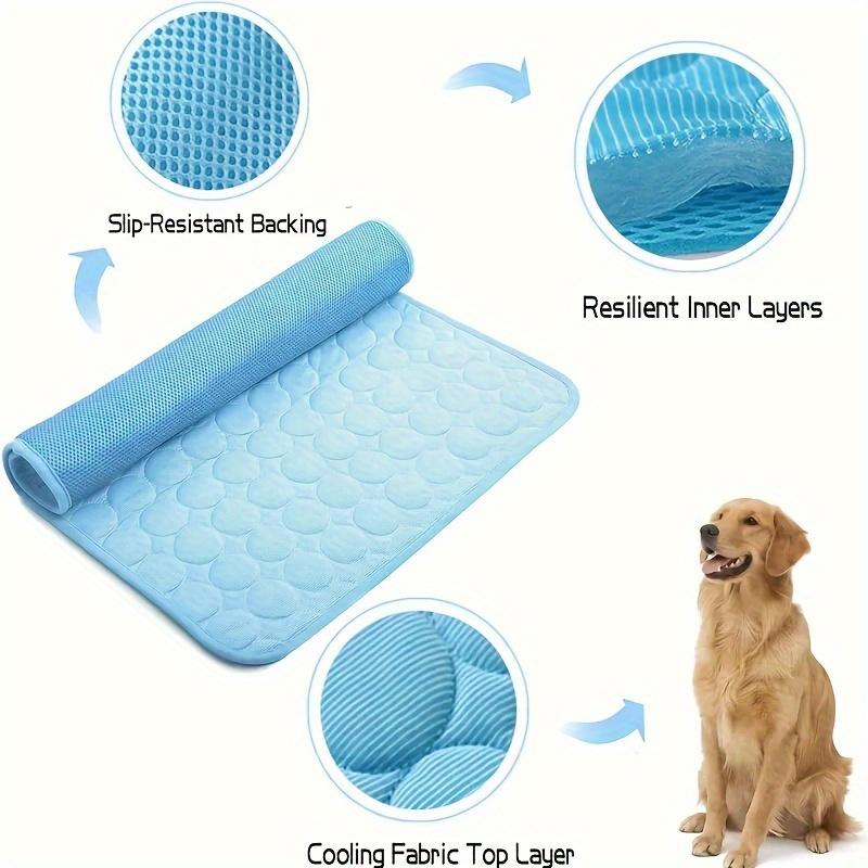 Ultra-Absorbent Pet Cooling Pad for Dogs & Cats - Breathable, Non-Toxic Polyester, Rectangle Sleeping Mat - Keeps Your Pet Cool & Comfortable All Day