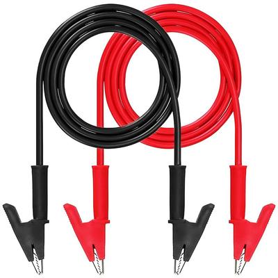 2x Sponky Sada elektrických testovacích vodičů 15A-Propojovací vodiče s měděnými svorkami