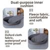 Dog Bed Mat Moisture-Proof All Season Use Chew Resistant Oxford Fabric Modern Solid Memory Foam Pet House