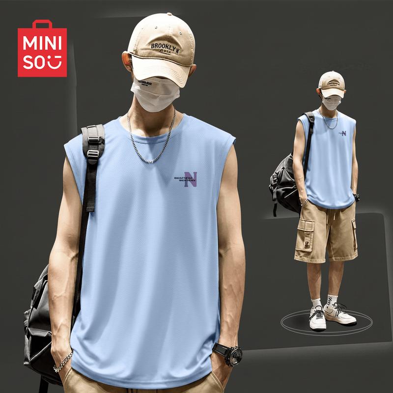 Мужская летняя быстросохнущая майка без рукавов MINISO M