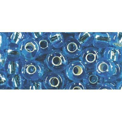 RAYHER Rocailles - 4 mm - Avec garniture d'argent - Turquoise - Boîte de 17 g