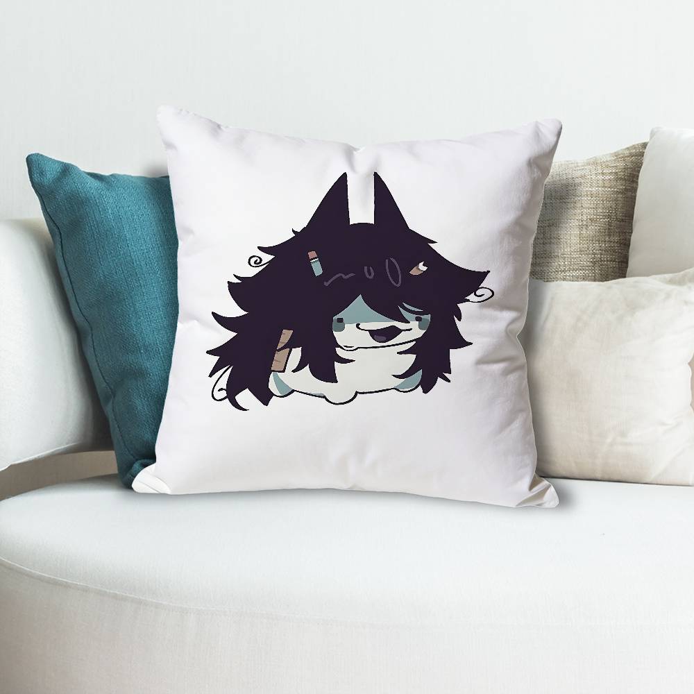 Meme Miss C-Circle FPE Polyester Printed Pillow Cover Square 30 40 45 50 60 65 cm Soft for Sofa Bed Car Home Decor
