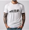 Evolution Guitar Music Sound Acoustic Funny Gift T-Shirt Classics Unisex Short Sleeve Shirt Guitar Design Birthday Cotton Tee