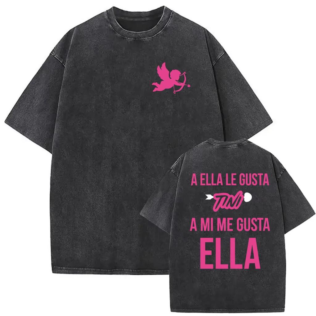 A Ella Le Gusta Tini Stoessel Album 2026 Vintage Washed T Shirts Men Women Harajuku Clothing Fashion Trendy Tee