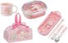 Skater My Melody 25 Big Ribbon Antibacterial Dishwasher Safe Soft Lid Tight Lunch Oval 360ml Trio Set Lunch My Melody Kids Lunch Box Set Box, Shape,