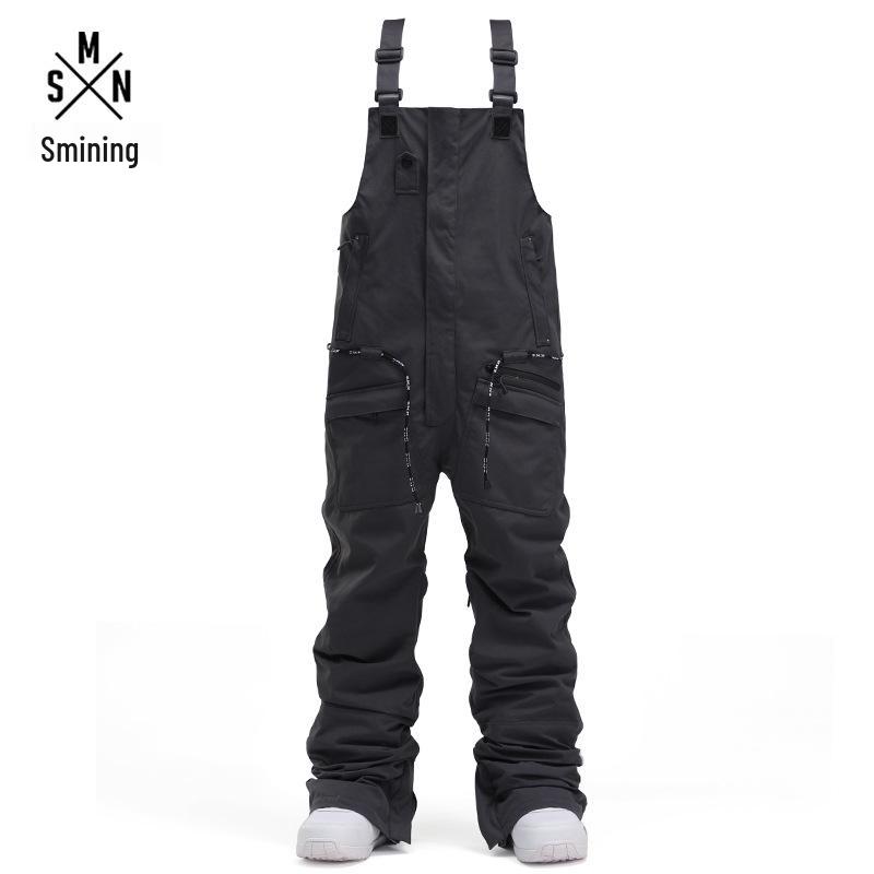 

Unisex One-Piece Ski Bib: Warm, Windproof & Waterproof Snowboard Suit XX-Large сірий колір