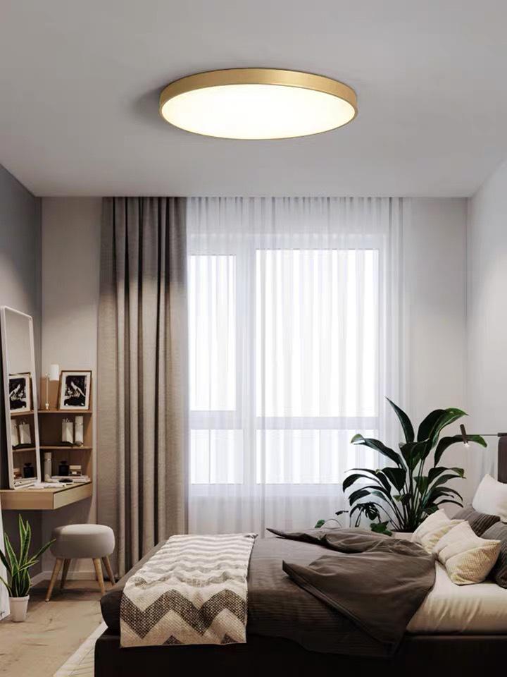 Gold Modern Minimalist Ultra-Thin Nordic LED Ceiling Light for Bedroom