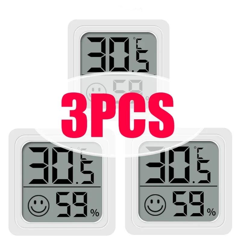 1/3/4/6PCS Mini LCD Digital Thermometer Hygrometer Indoor Room Temperature Humidity Meter Sensor Gauge Weather Station Set