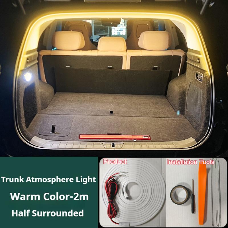 Car Trunk Lighting Fit For Mazda CX-9 Trunk Atmosphere Light Modified Light Bar Strip Decorative Lamp Car Interior Accessories