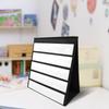Tabletop Pocket Chart with 20x Whiteboard Cards Educational Self Standing for Desk