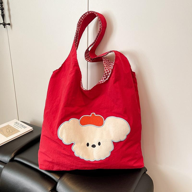New fashionable cute puppy vest bag large capacity work simple student shoulder bag tote bag