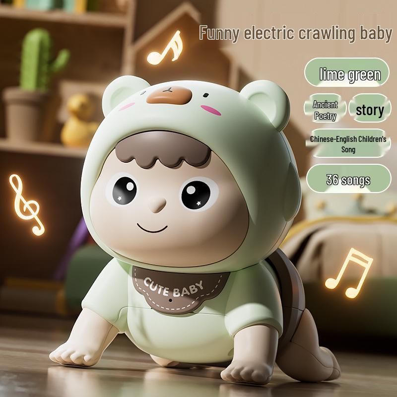 Electric Educational Baby Toys for Crawling & Head Lifting Practice - Ages 0-1