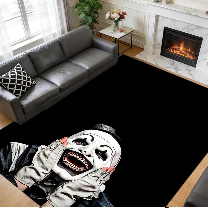 Kristall Samt Teppich Weich Rutschfest Innen Bodenmatte Heimdekoration Terrifier Kunst der Clown