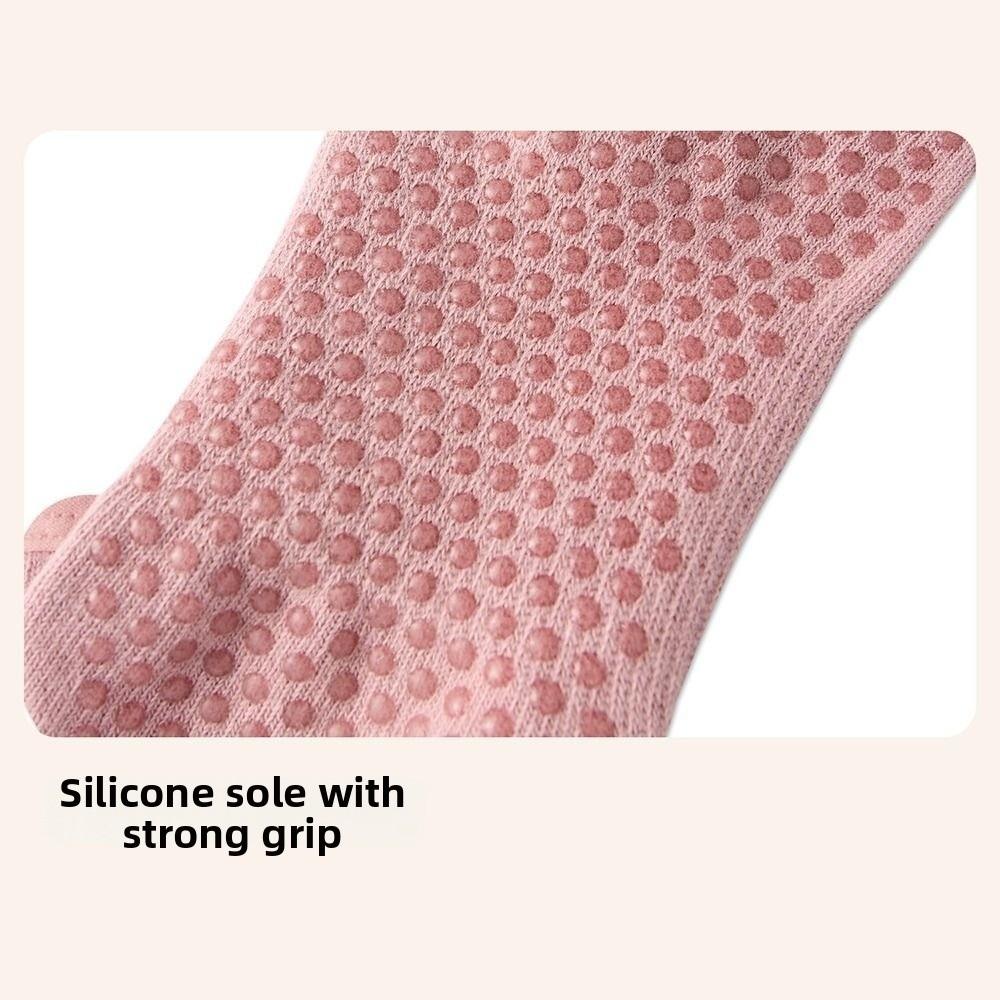 Non Slip Sole Yoga Socks Grip Socks Open Toe Socks Soft Five Toe Socks Ballet Sports