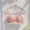 Sexy Lace Wireless Bra, Thickened Push Up Corrective Coquette Bra for Small Bust Young Women