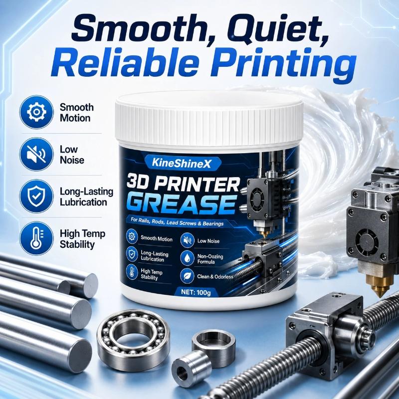 3D Printer Lithium Grease, High-Speed Lubricant For Lead Screws & Linear Rails, Reduce Noise Friction Wear, Smooth Print