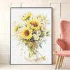 Sunflower Full Round Drill Diamond Painting Kit DIY Sparkle Art Canvas for Adults Relaxing Craft and Home Decoration Gift Idea Set