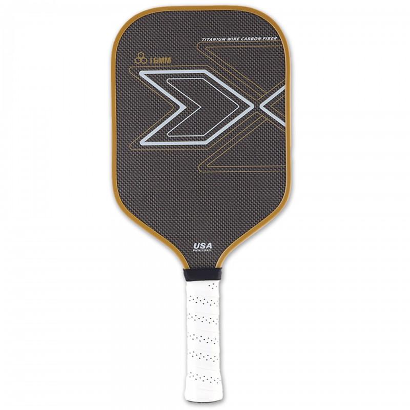 Carbon Fiber Pickleball Paddle With Textured Grip Hollow Design PP Honeycomb Core Lightweight Outdoor Play