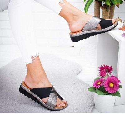 Fashion Women Shoes Slippers Orthopedic Bunion Corrector Comfy Platform Ladies Casual Big Toe Correction Sandal