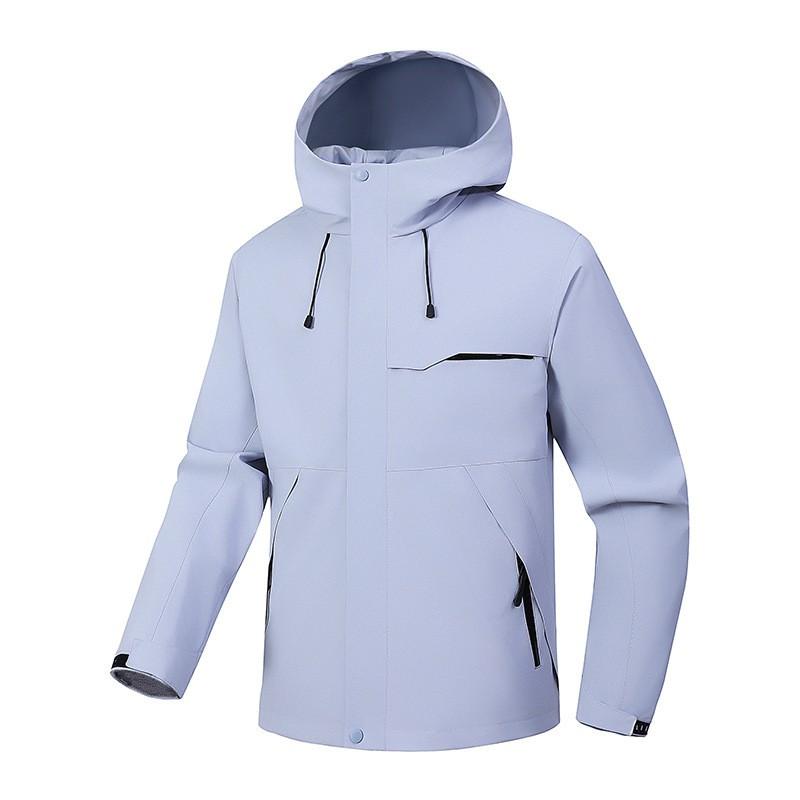 Unisex Lightweight Waterproof Windproof Outdoor Jacket With Hood Hiking Running Fall Winter