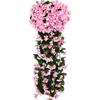 Artificial Hanging Plants Red Faux Hanging Plants Outdoors Fake Hanging Flowers for Home Decor Indoor Wedding Summer Porch Patio Garden Wall 33 Inch