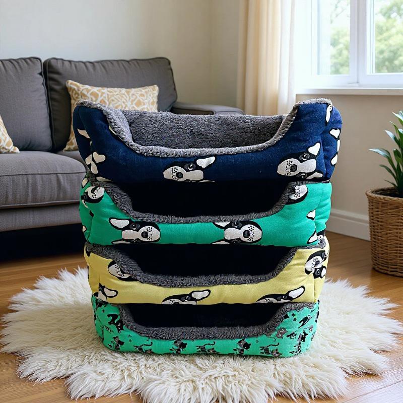 Four Seasons Machine Washable Cat & Dog Nest Pad – Winter-Ready, Thickened Pet Bed