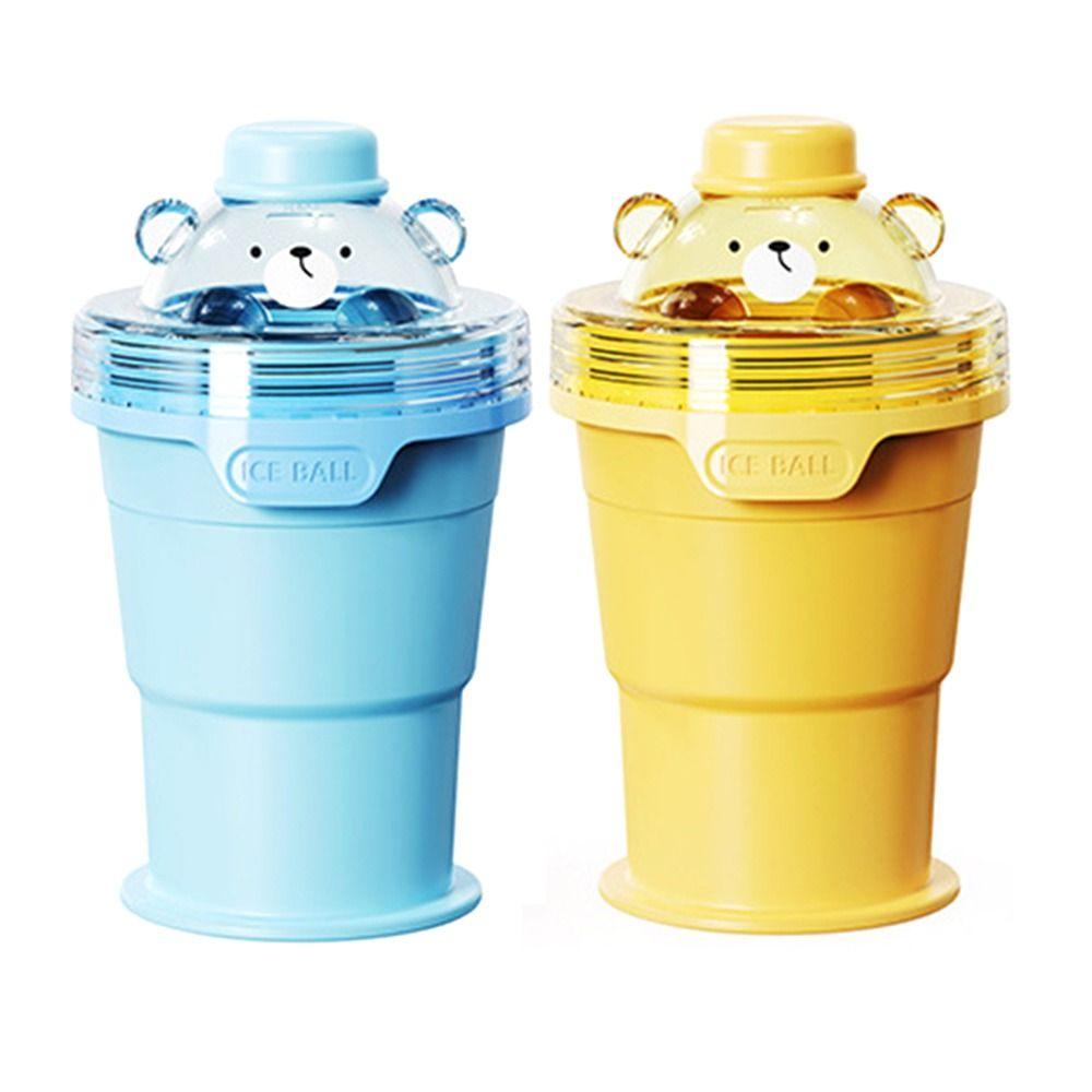 Foldable Ice Ball Cup Reusable Ice Cube Mold Portable Ice Mold Cup Summer Drink